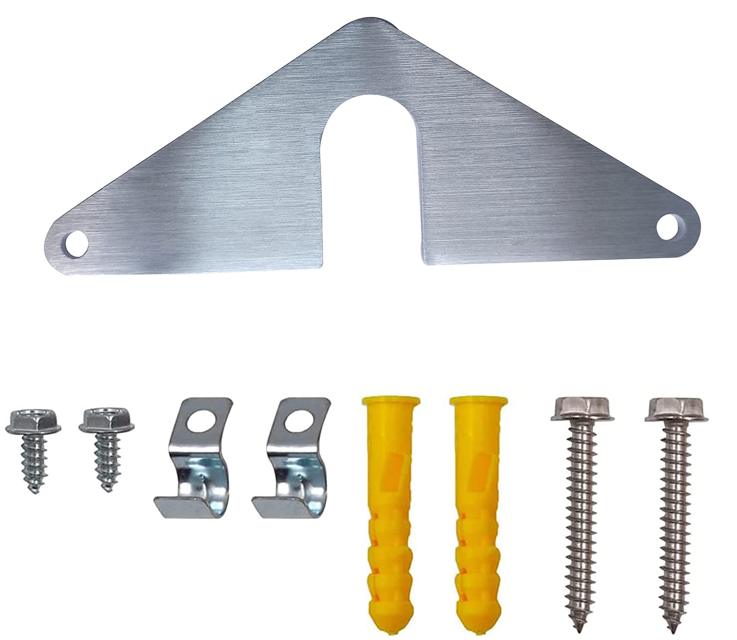 DEFTriangle Faucet Hose Bibb Holder Mounting Plate for All Old,New,Sharkbite Faucet No Disassemble Spigot Protection