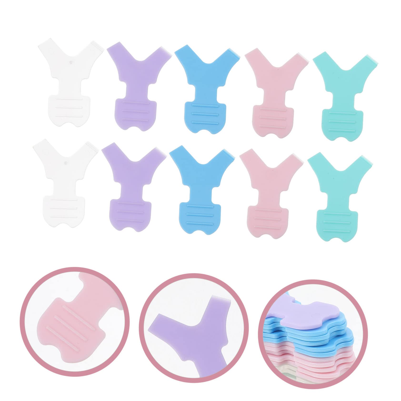 Angoily Professional Eyelash Tech Supplies 25pcs Lash Perm Brush Lash Grafting Tool False Eyelash Patches