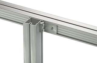 Gartenwelt Riegelsberger Alu-Blendenhalter für Aluschiene L 38x45 mm – Aluminium Halterung inkl. 3 Edelstahl Bohrschrauben TX25 – stabile Befestigung für Blenden