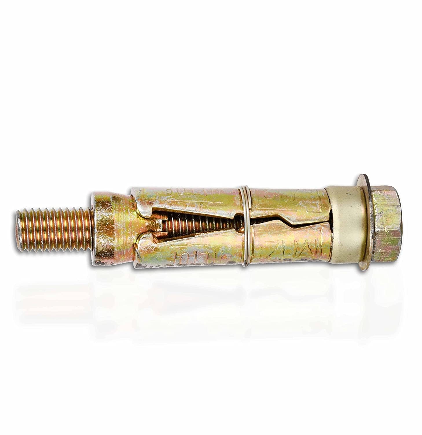 VENOM Iron Metal Wall Anchor Brass Fasteners Golden Bullet Anchor Bolt Screw (8MM, Pack of 10) (Model: LOT) - Image 6 thumbnail