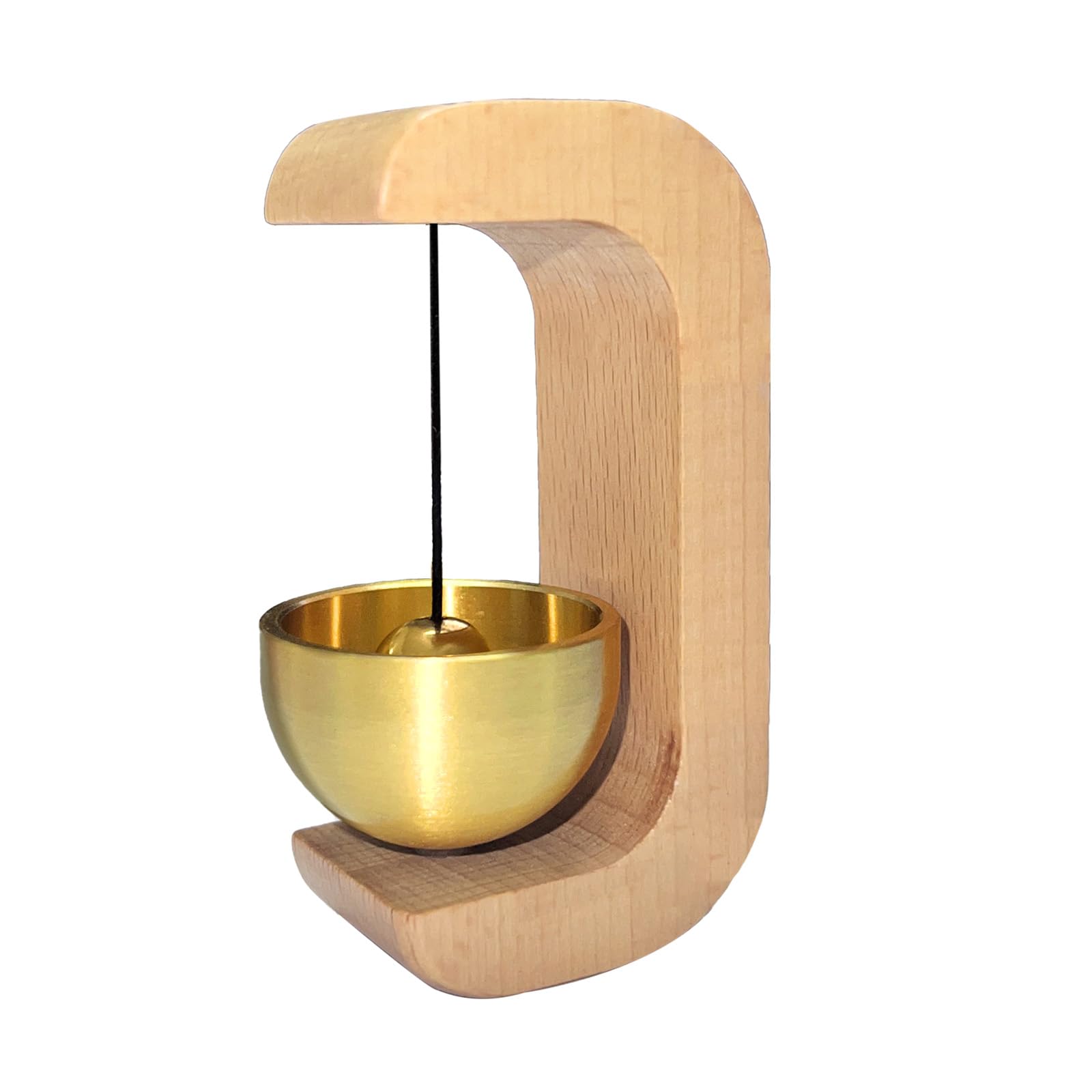Suction Door Solid Wood Wind Chime | Magnetic Shopkeeper Bell Opening, Wooden Door Bells Chimes for Business & Home - Housewarming Gift, Garden & Refrigerator Use (Wood Color)-image-21