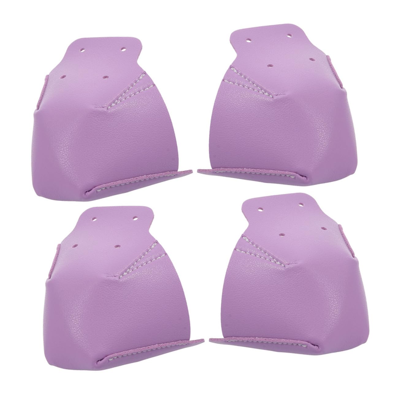 ifundom Botas De Skate Engranaje del Patín Guardias De Patinaje Artístico Accesorios Punteras Tapa Hielo Almohadilla De Los Pies Dedo del Pie Púrpura Cuero