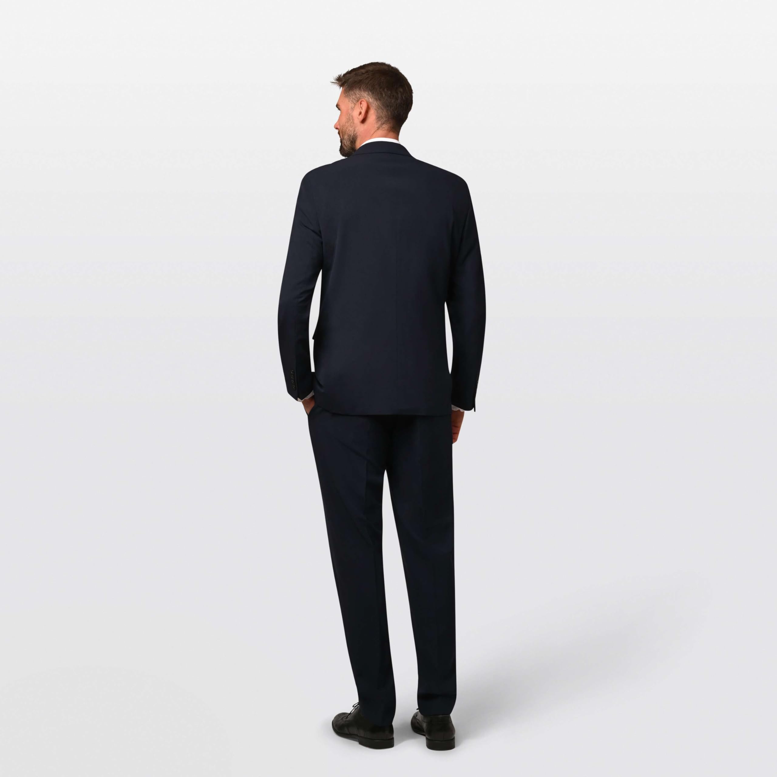 Herren 2-TLG. Business Anzug Regular Fit - Anzughose & Sakko - mit Kleidersack