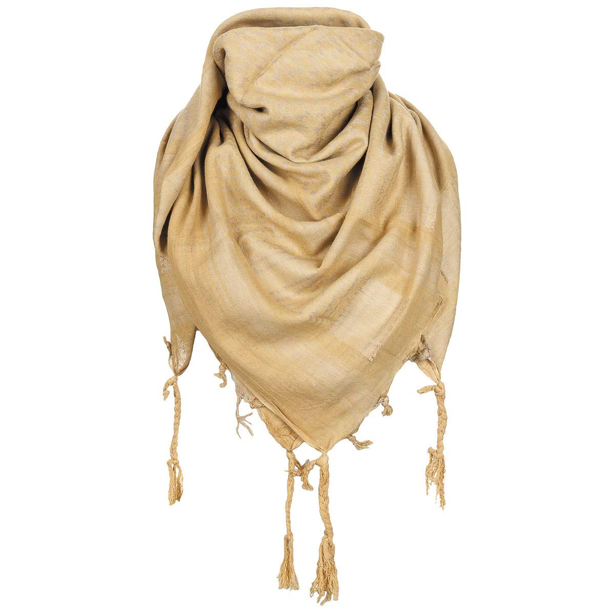 MFH PLO Shemagh Fringe Scarf, Coyote Tan, XXL