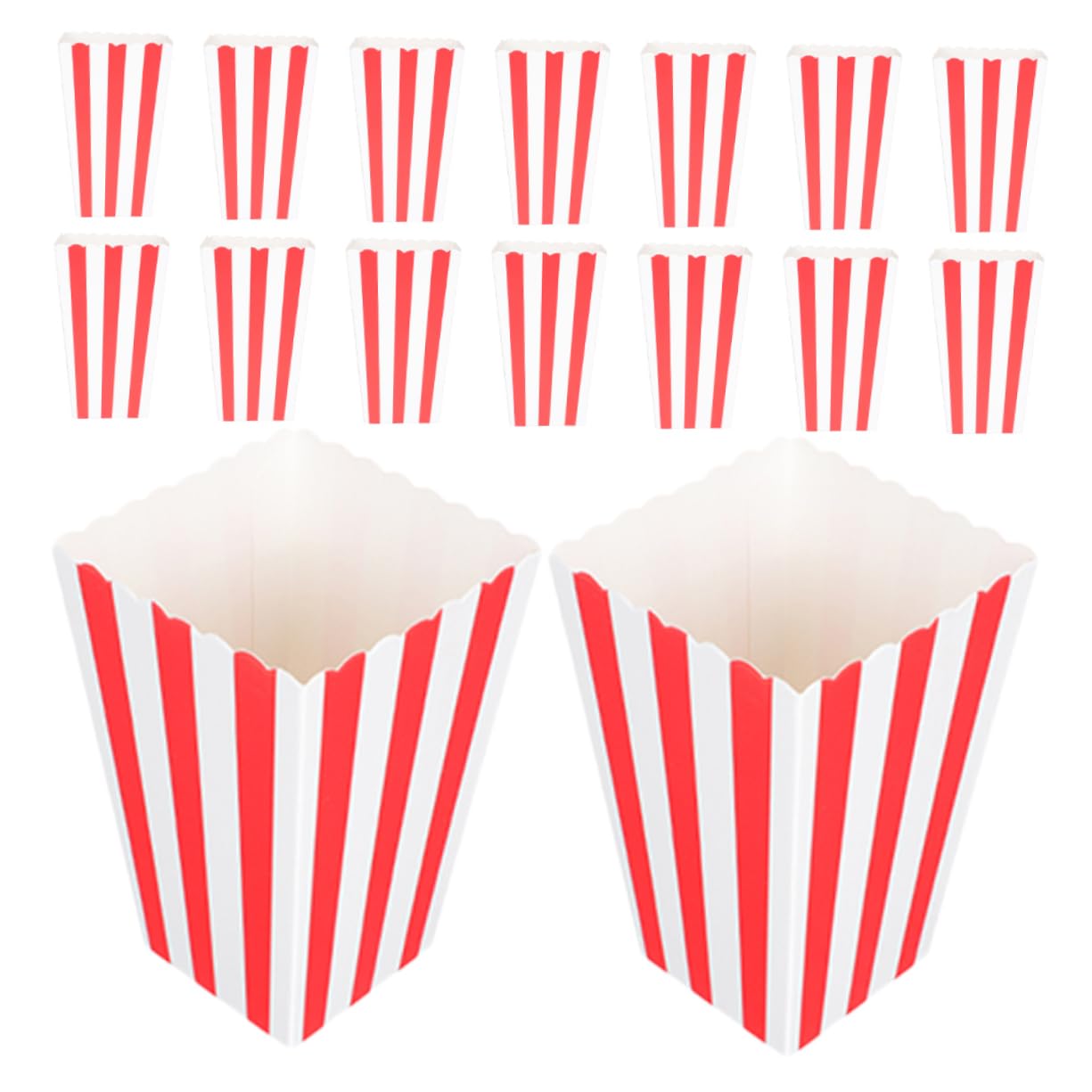 50 Stück Packung Popcornboxen aus Papier für Events und Karneval