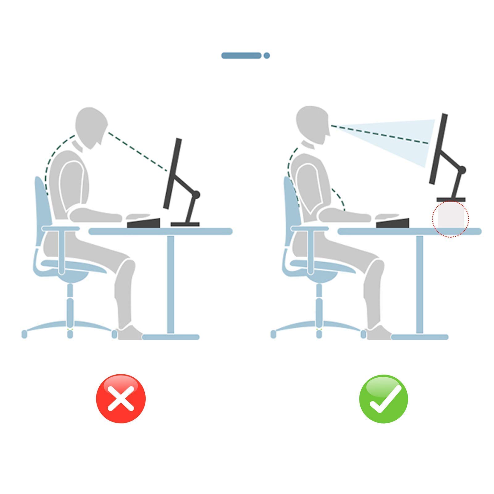 Monitorständer aus Holz, 2 Ebenen, für Fernseher und Laptop