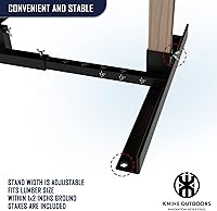 Vista 6 de KNINE OUTDOORS Soporte de Blanco de Tiro para Exteriores, Soporte de Papel Duradero con Base Ajustable Estable para Blancos de Tiro de Papel