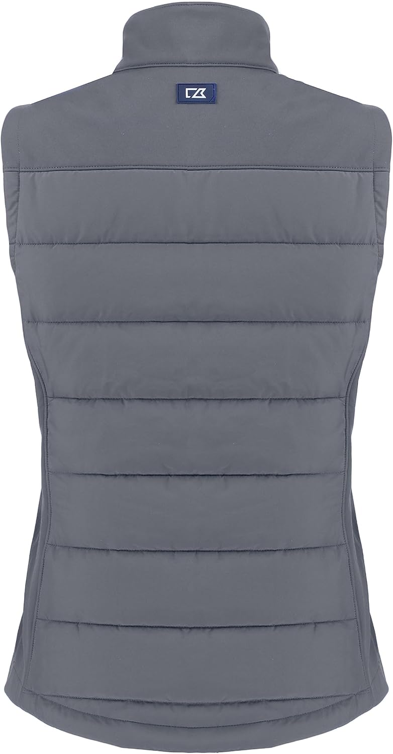 Cutter & Buck Ladie's Evoke Hybrid Eco Softshell Recycled Womens Full Zip Vest
