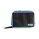 Stag Iconic Table Tennis Racket Double Chain Deluxe Cover, Ping Pong Paddle Case, Soft Feel Portable Waterproof Table Tennis Material Carrying Case with Pocket for Accessory- Blue gallery image