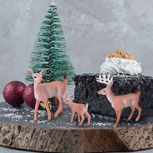4 Mini-Weihnachtsfiguren Aus Kunstharz – Niedliche Deko Für Dein Weihnachtsdorf Oder Die Festtagsdekoration