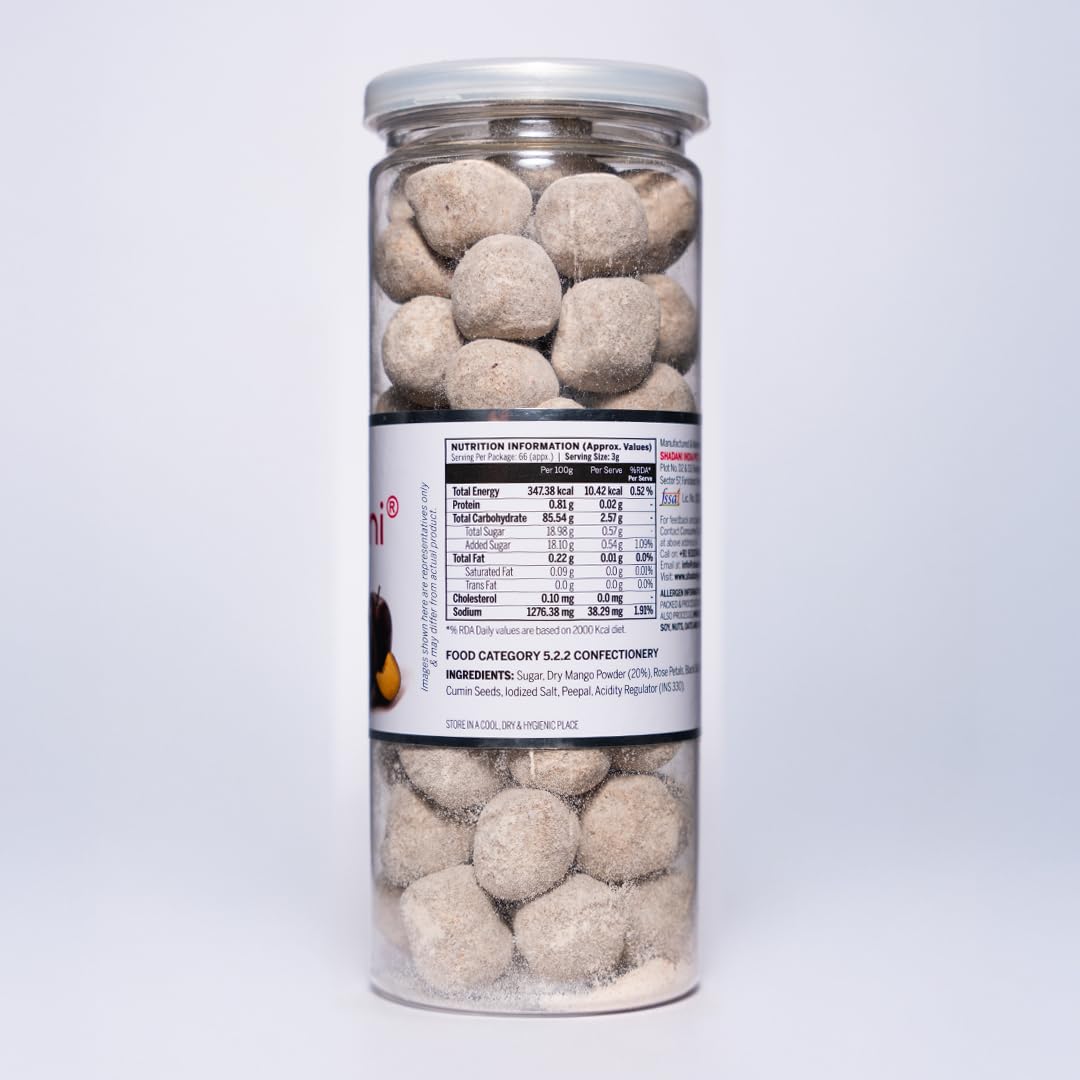 Shadani Aalu Bukhara Can (200g) Pack Of 2| Mango Based Digestive Goli | After Meal Refreshment | Indian Pachak Chura Goli - Image 2 thumbnail