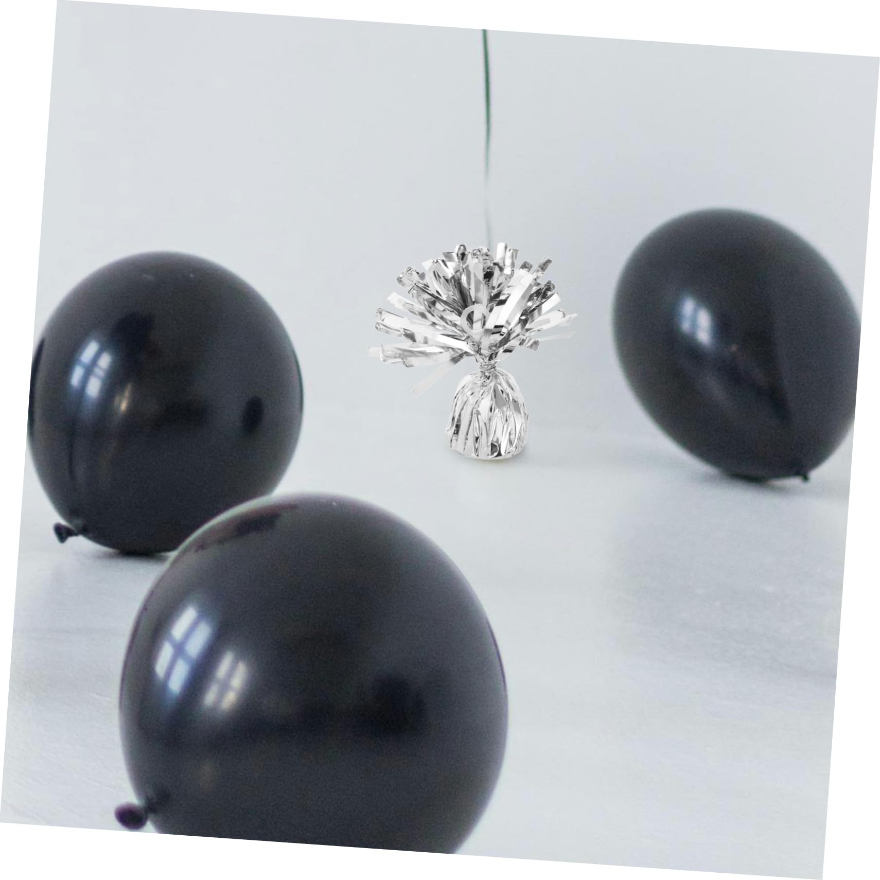 Silberne Zementballongewichte 6 Stück für Hochzeiten und Festivals | Pet und Zement, Elegante Optik, Leicht zu Verwenden, für Festtage und Langfristige Dekoration