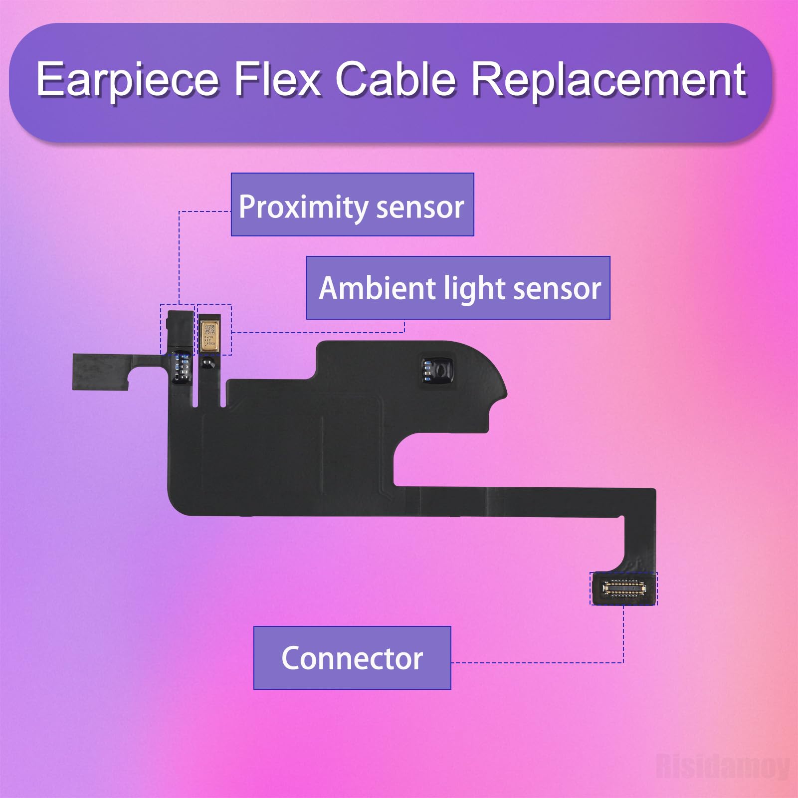 Ear Speaker & Proximity Sensor Flex Cable Replacement For IPhone 13, 14, 15