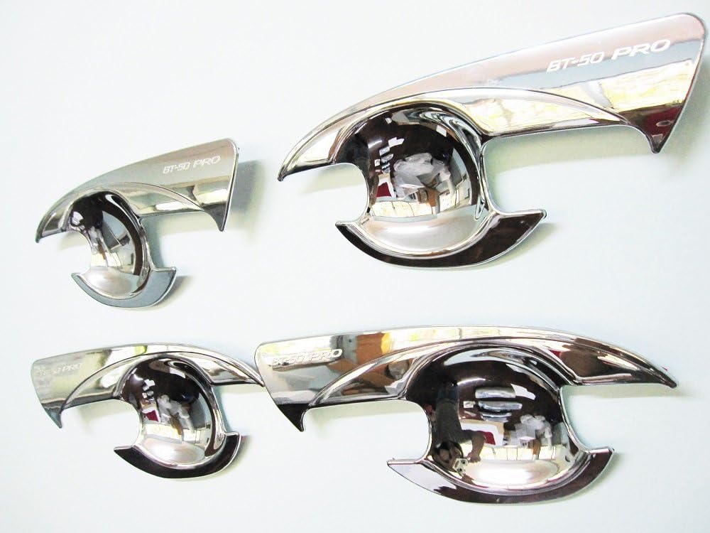 Mazda Bt50 Bt-50 PRO 2012-2014 4doors Chrome Handle Plates Bowl Insert Set