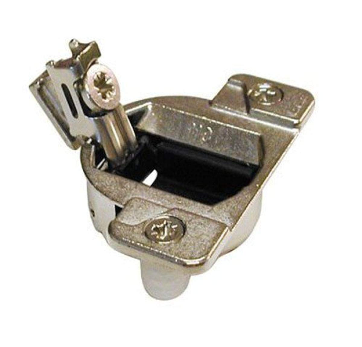 Blum 33.3630x15 33.3630 Compact 33 Face Frame Hinge 110 Degree Knock in Self Closing with Dowels, Zinc Die-Cast (Pack of 15), Nickel Finish