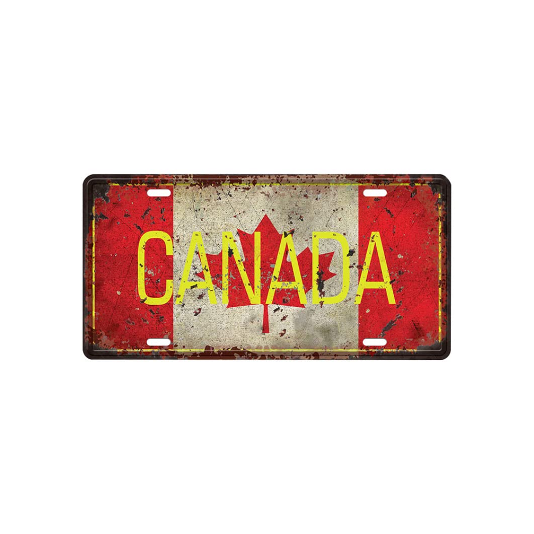 Otbushit Metal Wall Sign 1PC, Vintage Metal Iron Sign Wall Plaque Poster CANADA Poster for Cafe Bar Pub Beer Club Home Decor