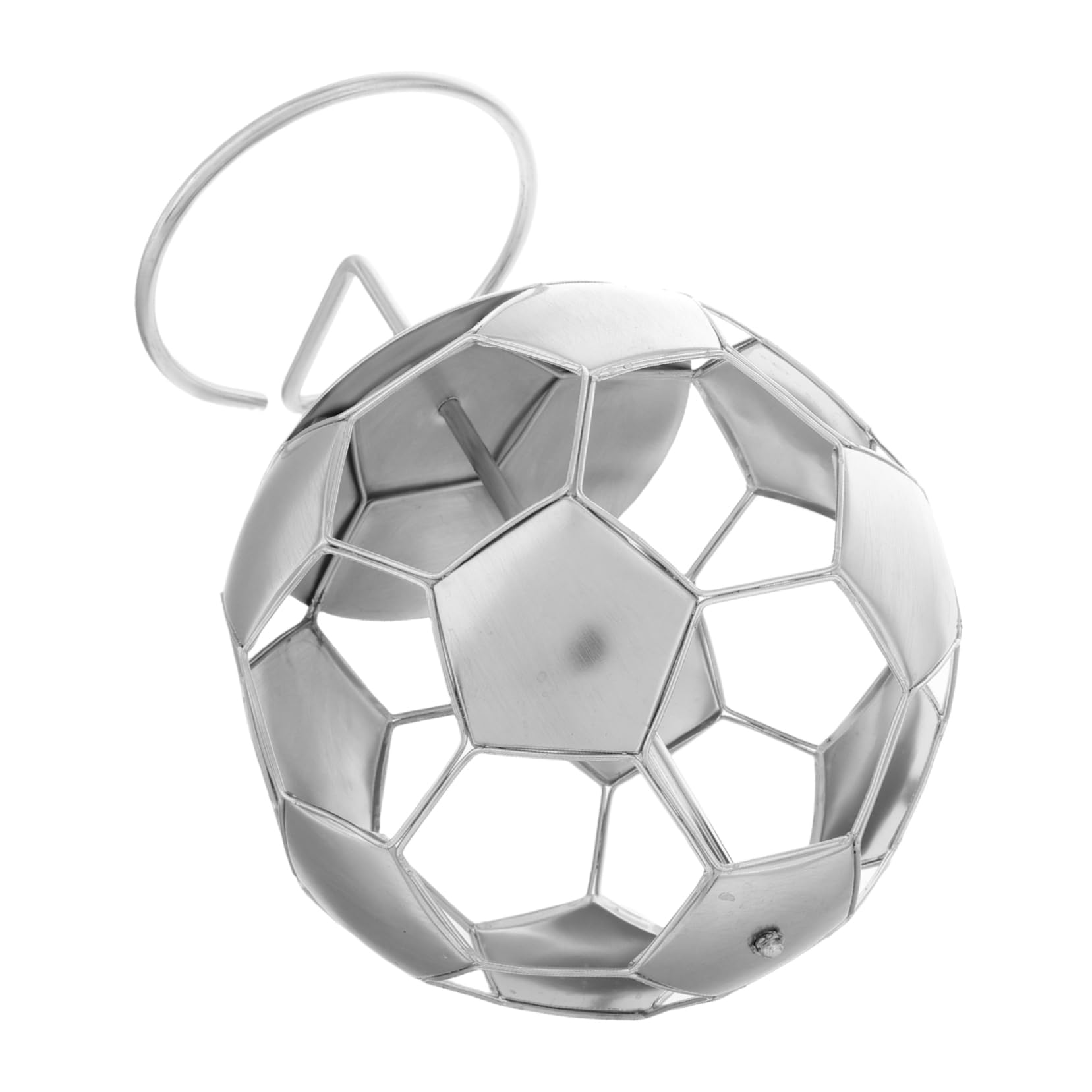 Porte-crayons football acier inoxydable pour ranger un bureau encombré