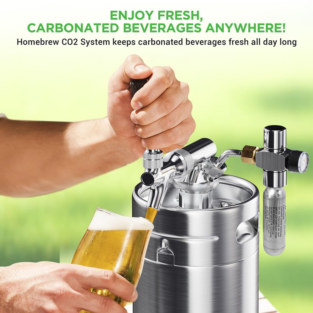 NutriChef Dispensador de Barril, plástico, Legacy Stainless