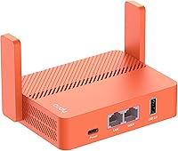 Vista 1 de Cudy AC1200 Router de viaje Wi-Fi de tamaño bolsillo, extensor/repetidor para hotel y red pública, WISP, cliente y servidor VPN, USB, TR1200