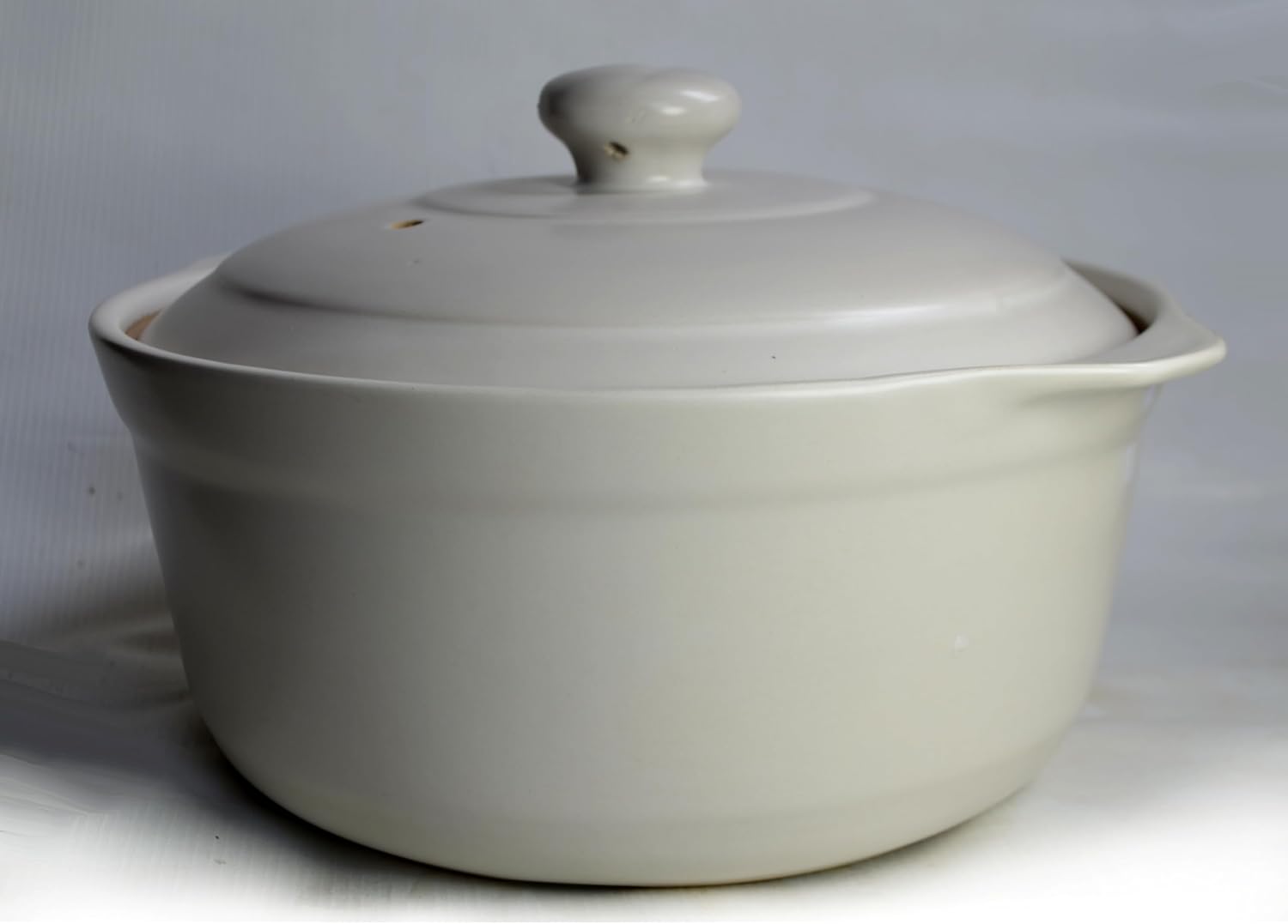 Casserole Clay Pot Heat-resistant Premium Bowl 4l Cookware Stockpot Rice Soup Simmered Stewed White Porcelain