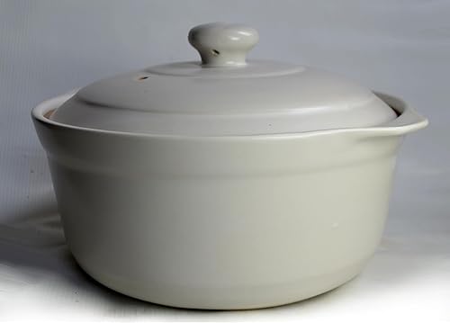 Miniatura 7 de Cazuela de arcilla Olla de arcilla resistente al calor Tazón premium 4l Utensilios de cocina Olla de arroz Sopa de arroz Cocinada a fuego lento