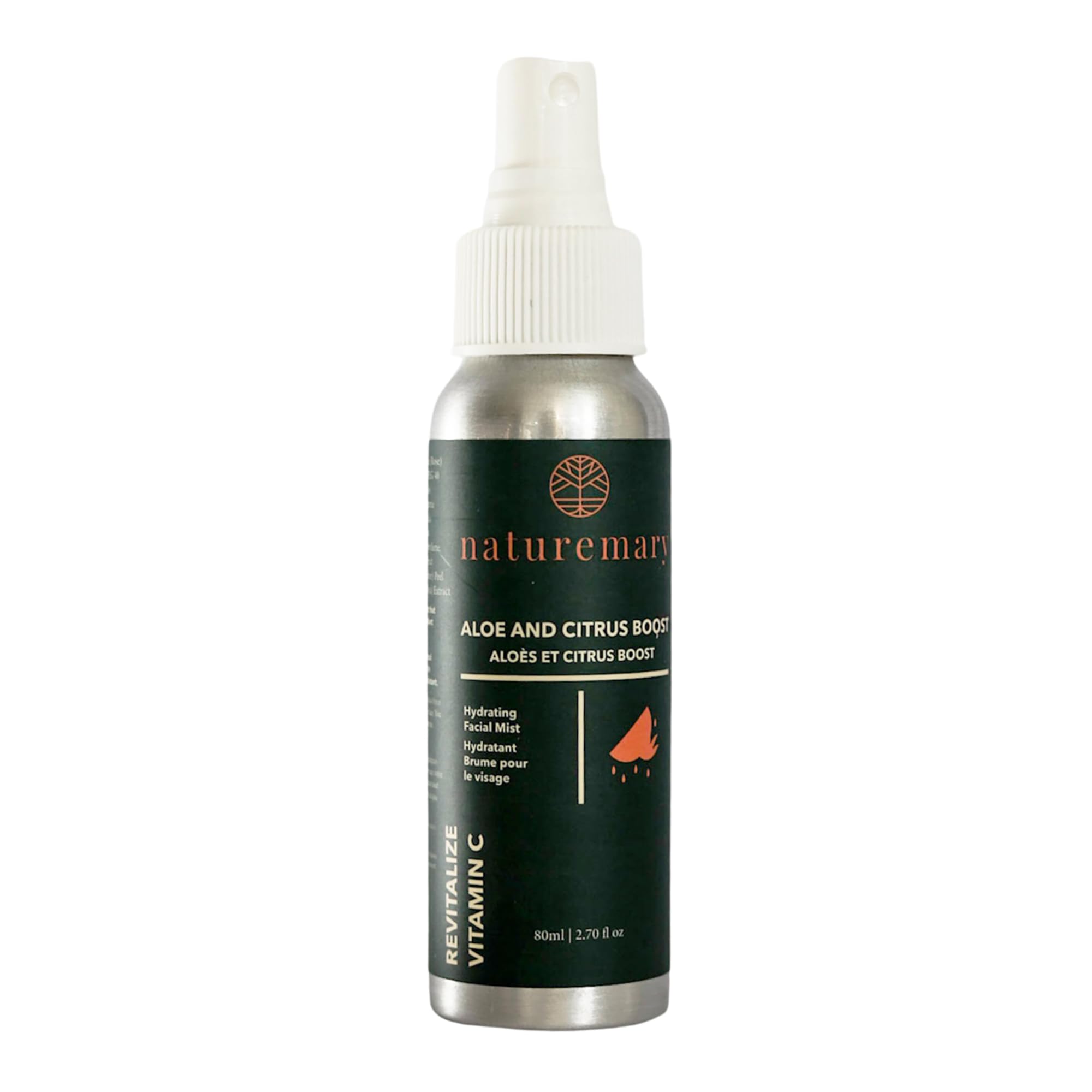 Vitamin C Viso Mist - Idratazione Viso Spray - Vitamin B, Folic Acid, and Botanical Extracts Shrink Pores - Aloe and Citrus Boost - 80 ml