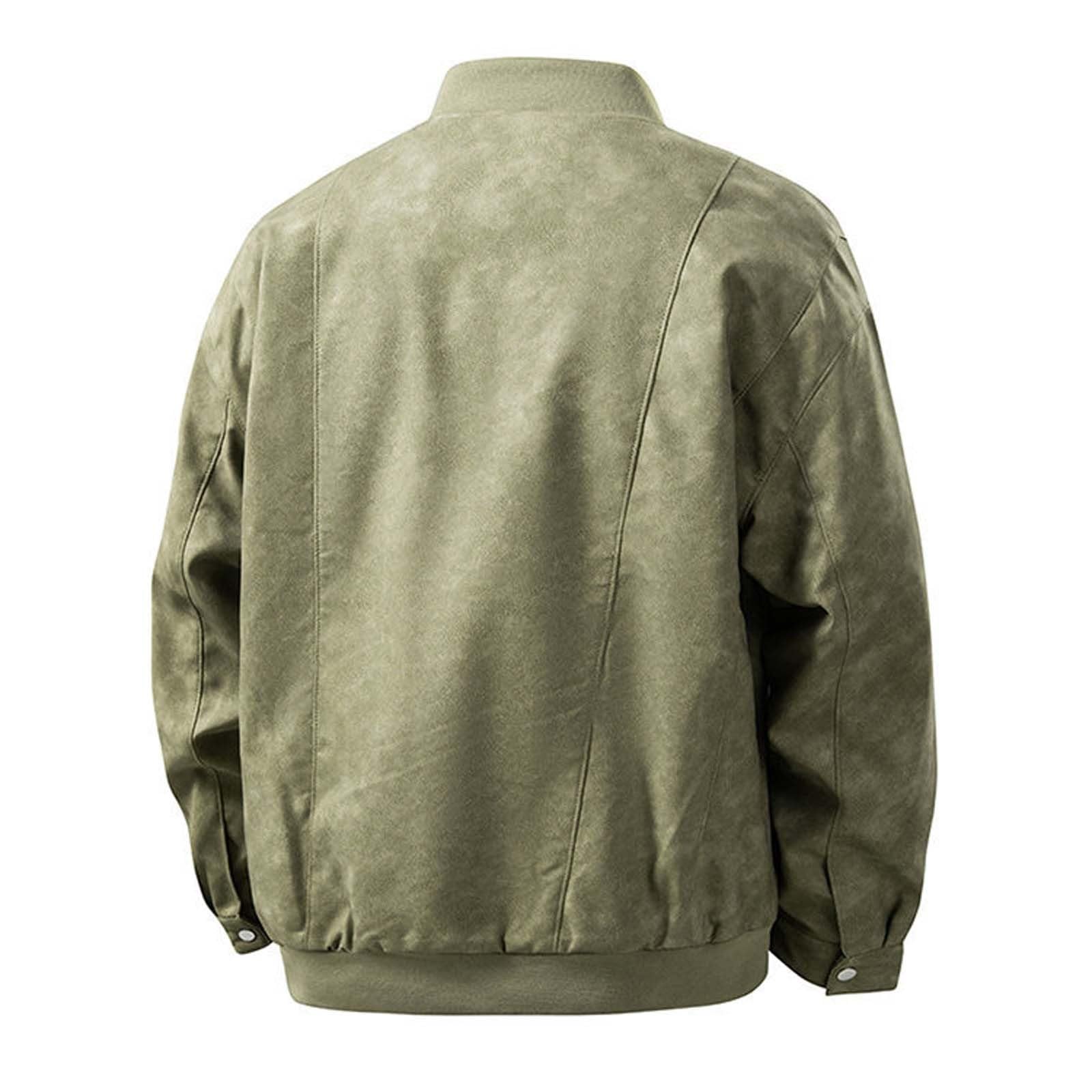 Blouson homme tendance moderne, idéal pour le printemps Veste décontractée pour homme, coupe slim, manteau d'hiver élégant, boutonné sur le devant, vêtement d'extérieur léger