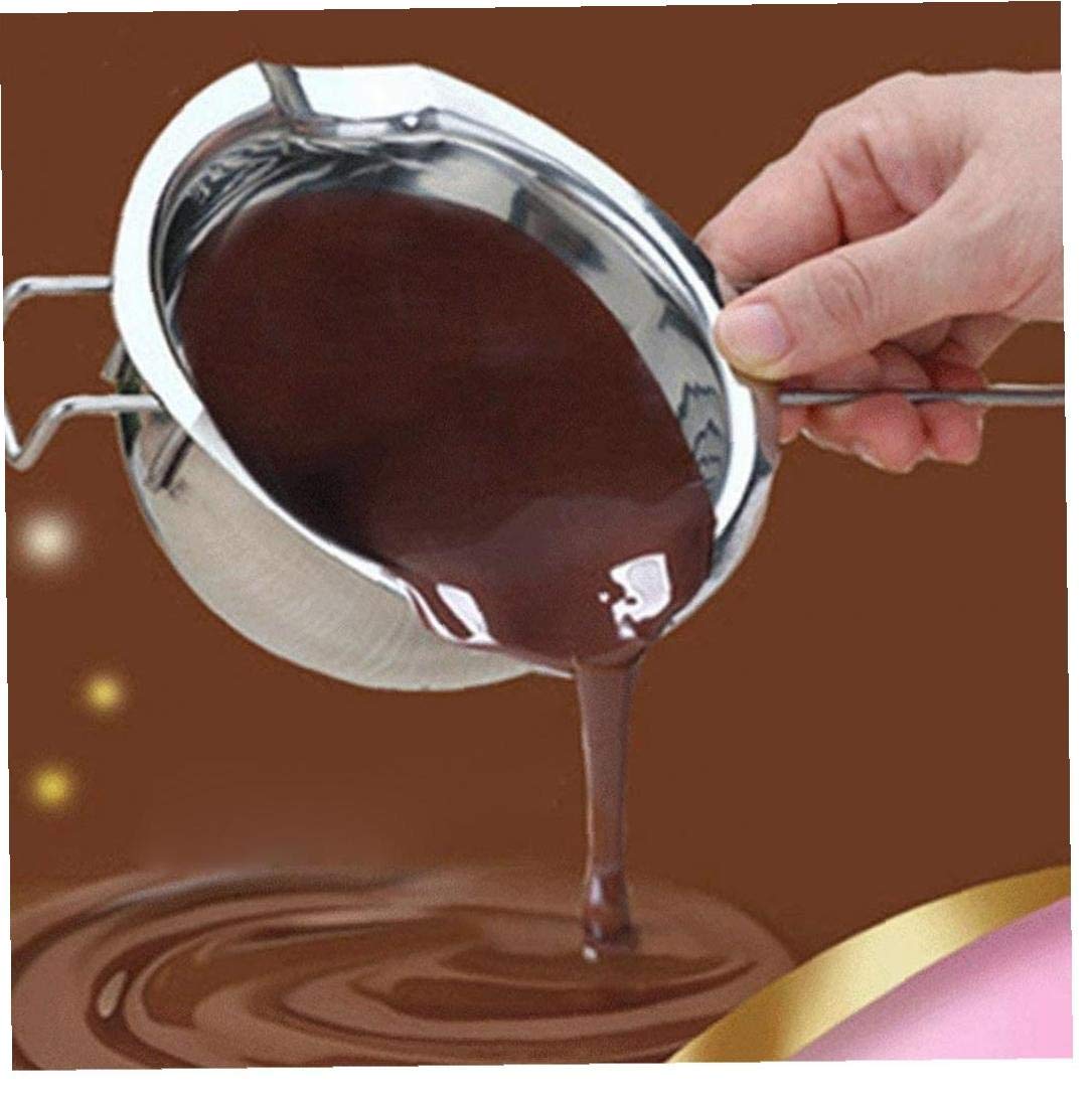 Pentola A Doppia Caldaia In Acciaio Inox Per Fondere Cioccolato E Cera - 2 Pezzi, Bagnomaria Professionale - Foto 4