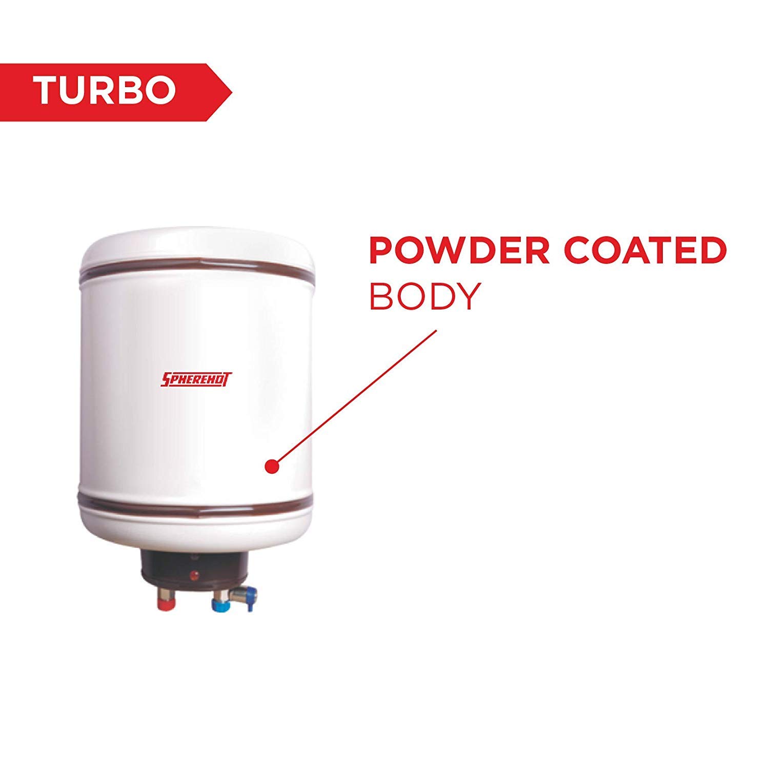 Buy Spherehot Turbo 10-Liter Storage Water Heater (White/Ivory) Online at  Low Prices in India - Amazon.in