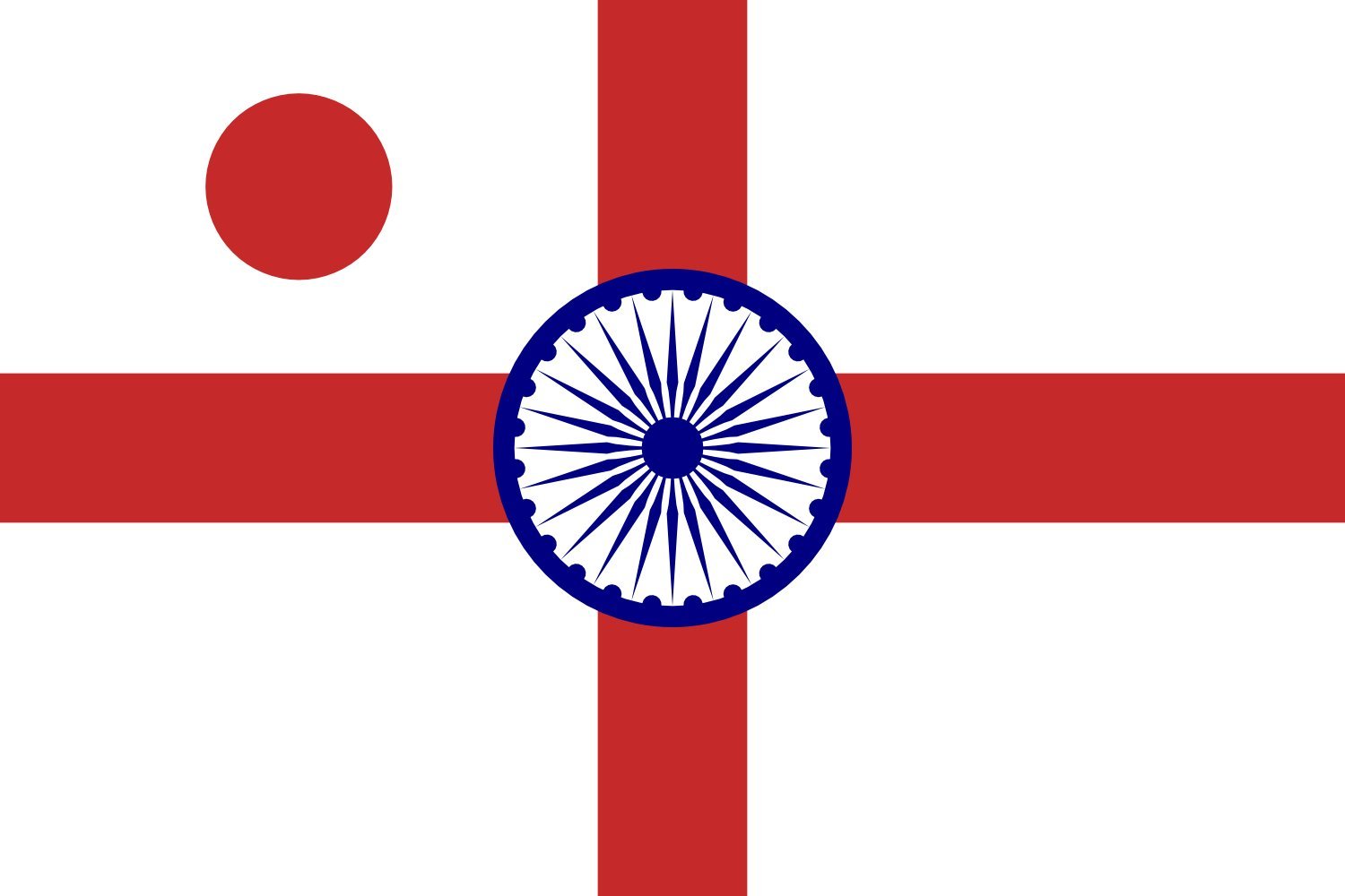 Drapeau Vice Admiral Indian Navy grand modèle pour pavoiser votre mât extérieur et intérieur