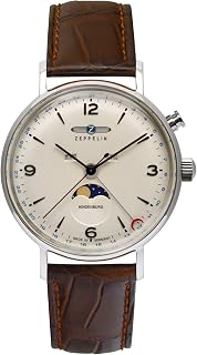 lz129 Hindenburg Mens Analogue Quartz Watch with Calfskin Bracelet 8076-5