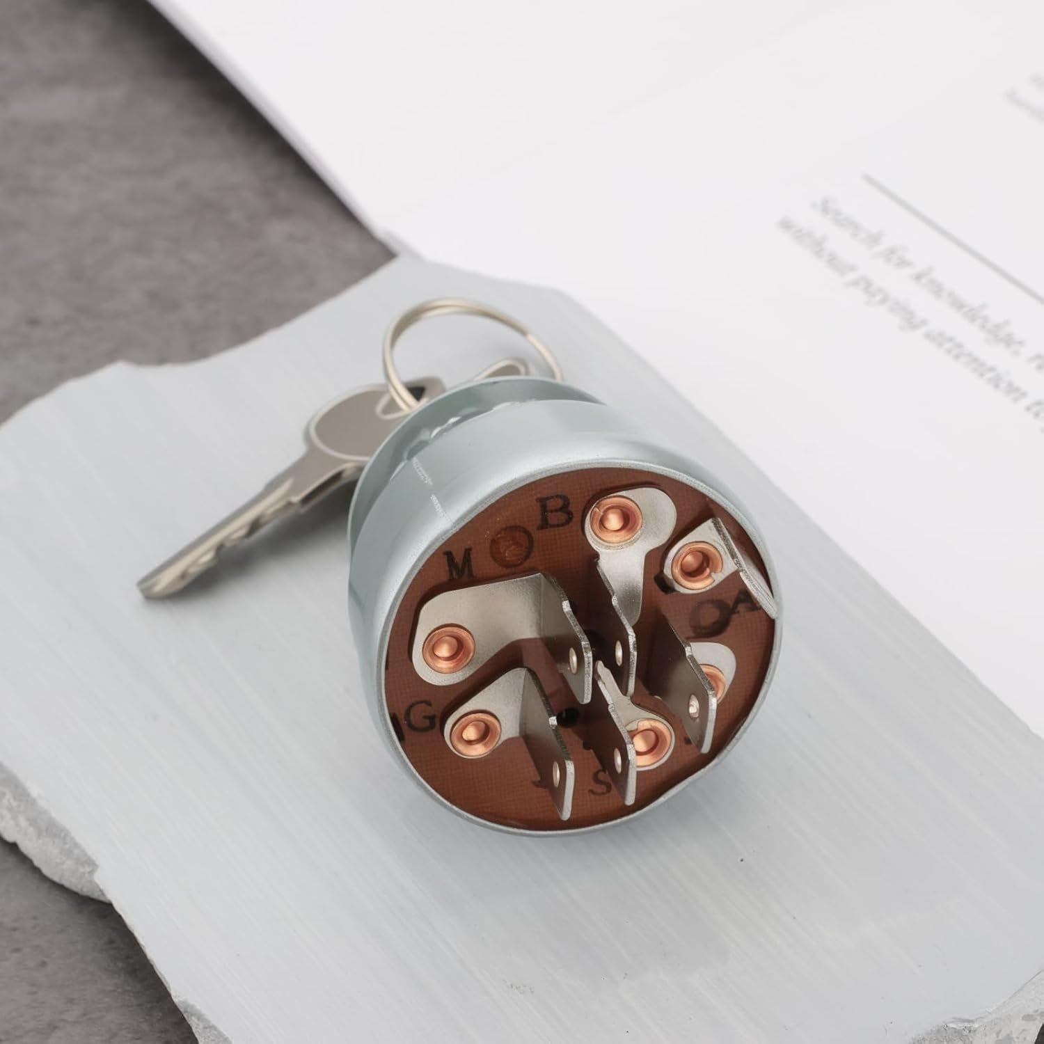 6pin Ignition Key Switch Replacement Compatible with John Deere Compatible with Gator Military TH 6x4 CS CX TS TX 4x2 Utility Vehicles with 2 Matching Keys