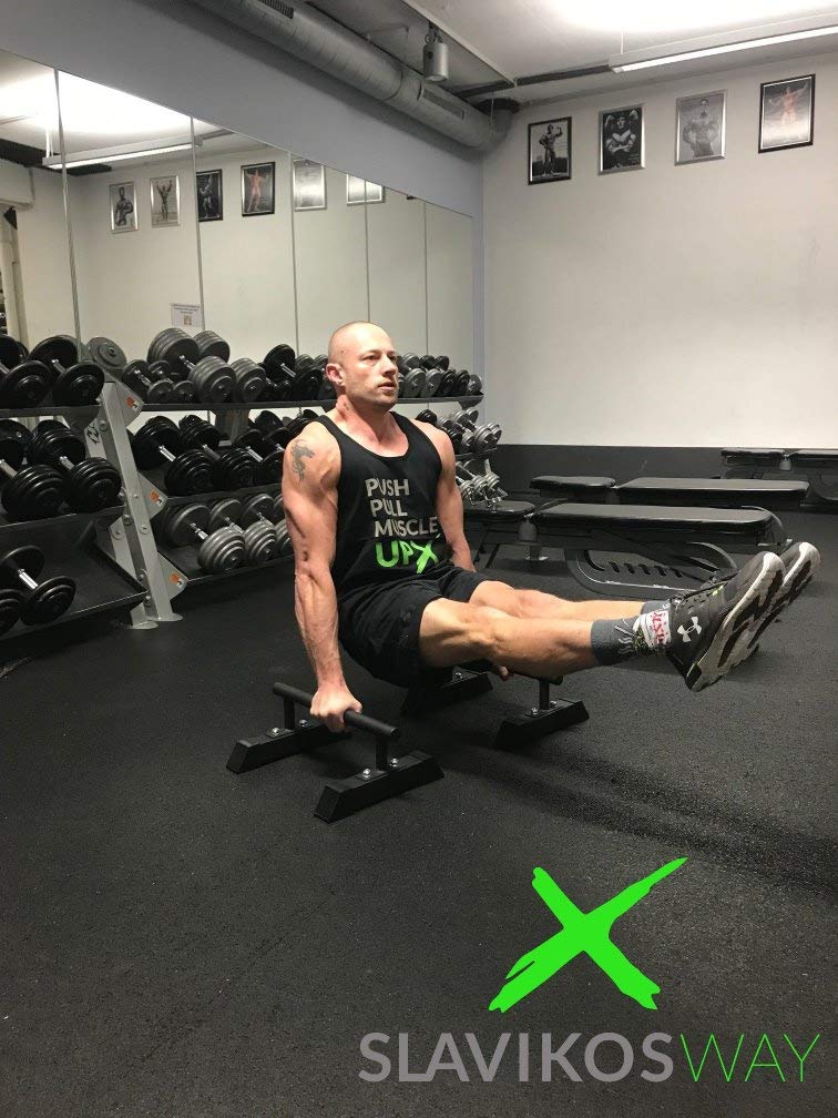 X-Parts Parallettes Metall Calisthenics Liegestützgriffe Handstandgriffe Stabil Handstand SCHWARZ Slavikosway