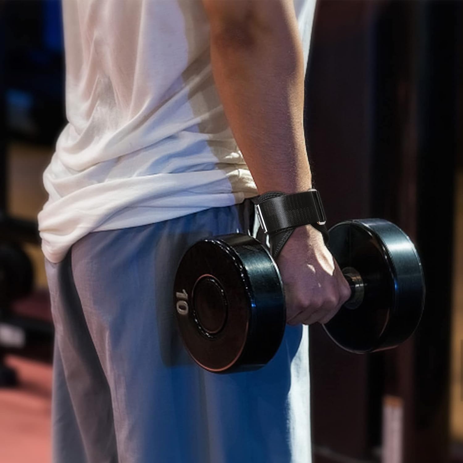 HILAEX Weight Lifting Grips with Wrist Straps Lifting Straps Full Palm Protection & Extra Grip for Training Bodybuilding Deadlift Gym Fitness : Sports & Outdoors