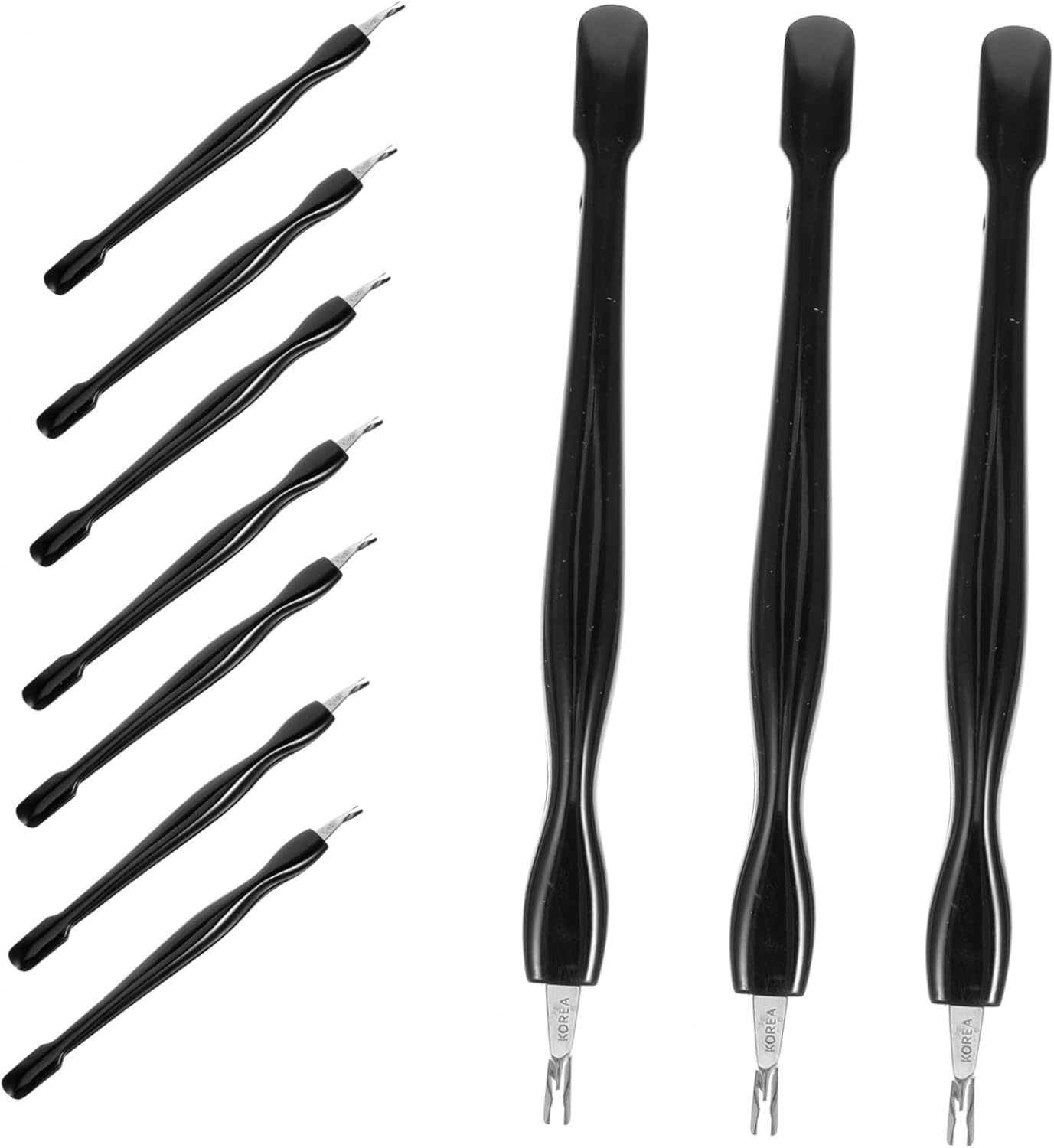 Ipetboom 10Pcs Tool Metal Cuticle Pusher Cuticle Trimmer Nail Cuticle Remover Cuticle Pushers Roestvrij Staal Cuticle Pusher Nail Cuticle Pusher Manicure Benodigdheden Nail Pusher Bulk Abs
