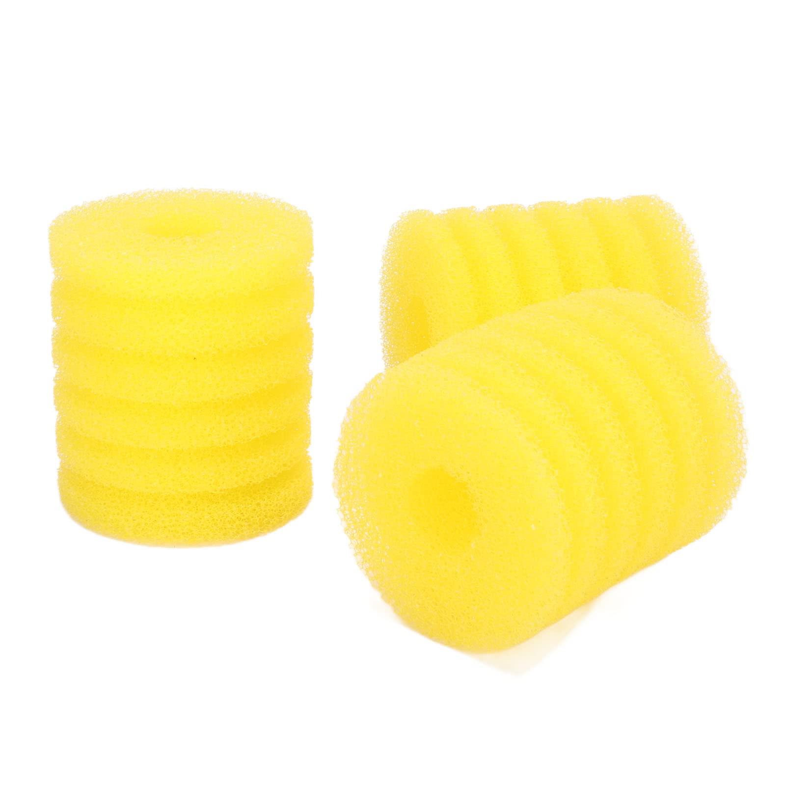 Éponge pour filtre à poisson haute densité, lot de 3 mousses cylindriques filtration maximale
