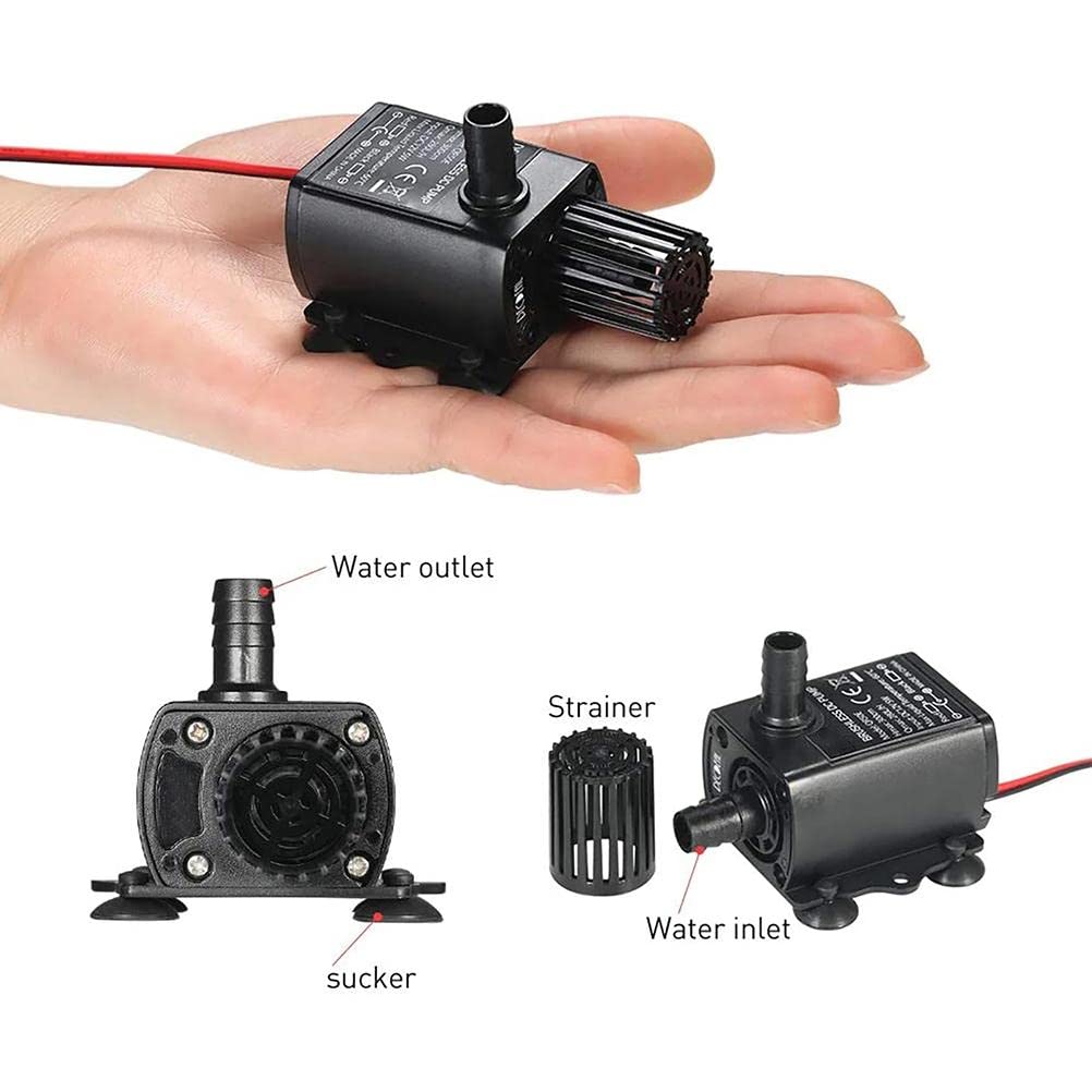 Mini ultra cicha pompa zanurzeniowa, USB 5 V 250 l/h