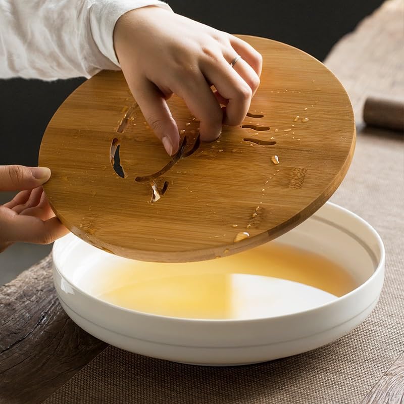 Plateau en céramique Kung Fu pour thé et stockage d'eau mini table - 7