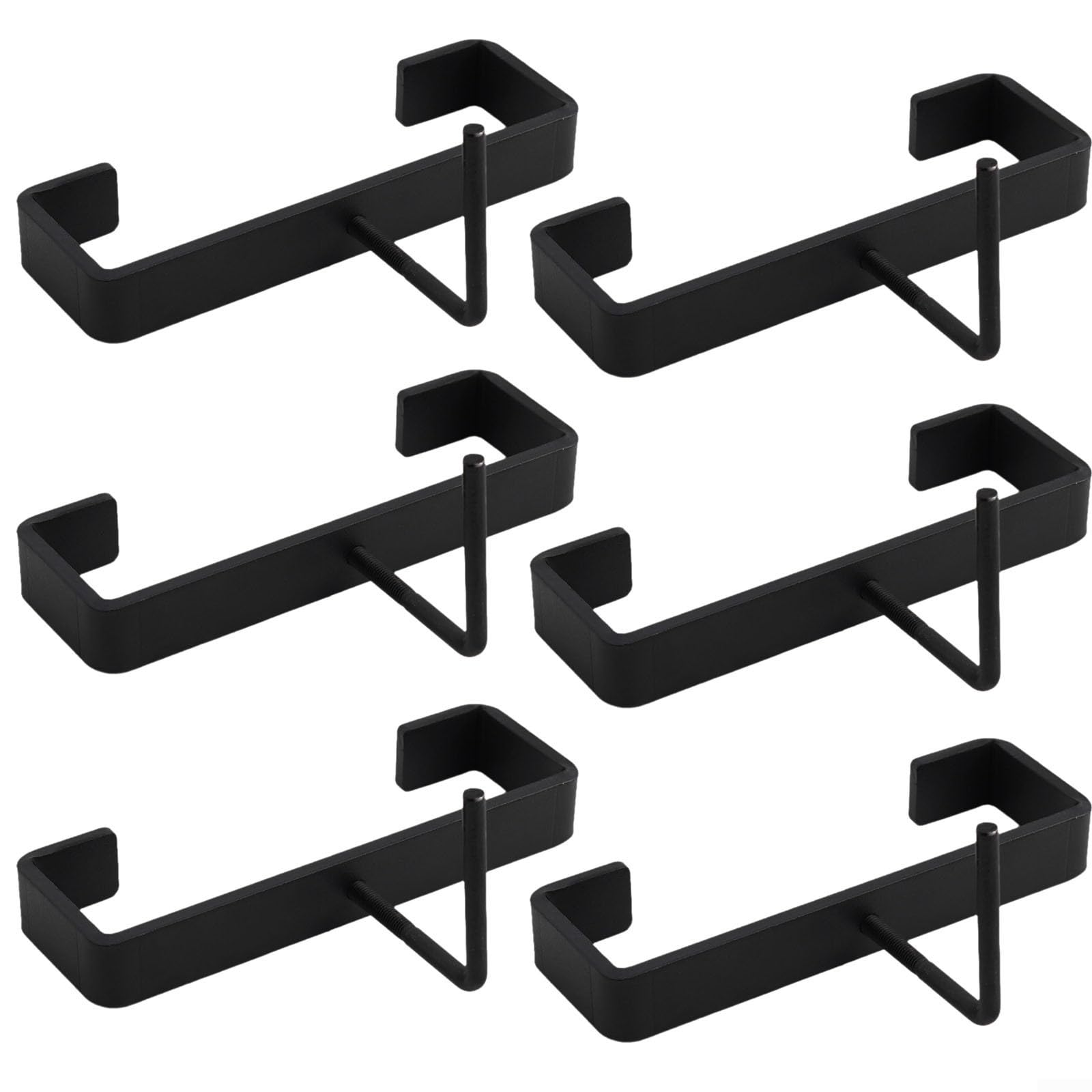 Concrete Post Brackets Fence Panel Clips Metal Concrete Post Clips For Outdoor Garden Fence Panel Bracket Security Mounting Clamp(6PCS)