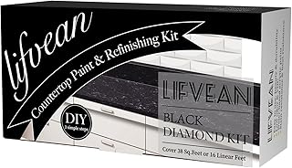 25+ Black Kitchen Ideas That Are Bold and Sophisticated 6 Granite Countertop Paint Kit - Black Diamond Counter Top Refinishing Kit...