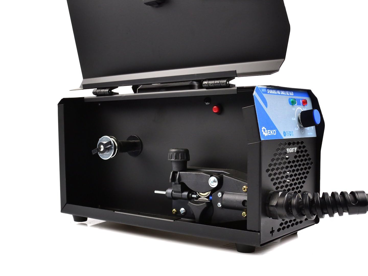 BSD Soldador Inverter MIG MAG Sin Gas con Transistor IGBT - Alta Potencia y Bajo Ruido, 40-200A, 230V, Incluye Accesorios y Asa Ergonómica