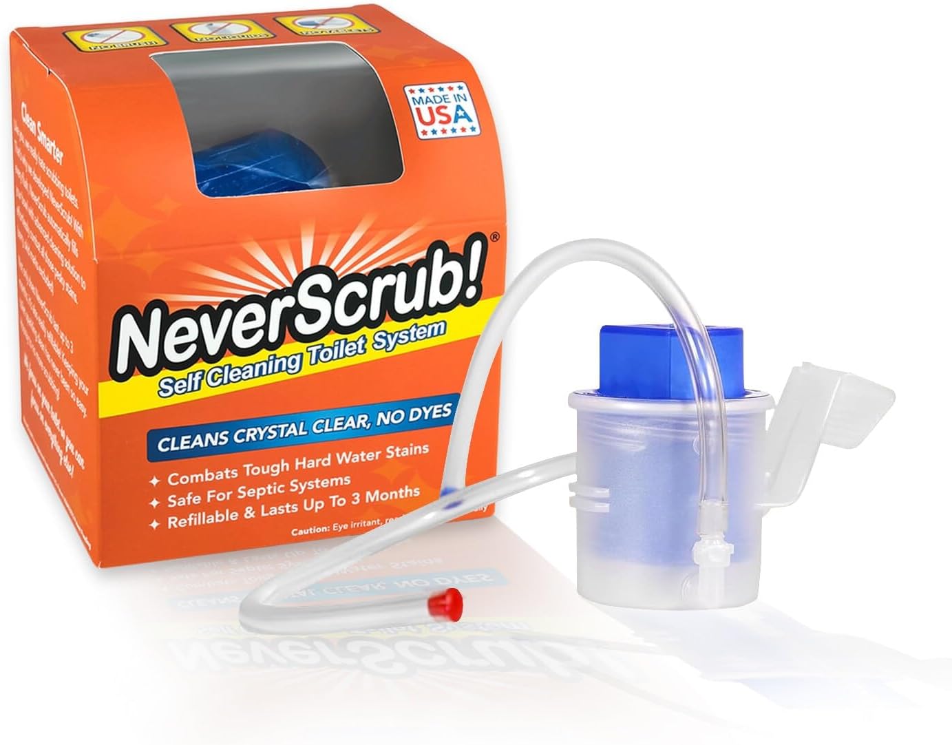 Never Scrub Automatic Toilet Cleaning System - New/Improved