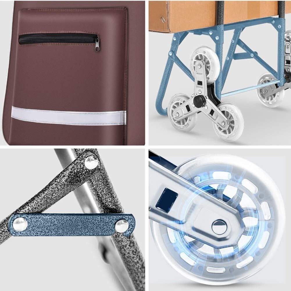 carrello della spesa, Borsa for trolley da arrampicata con 6 ruote staccabile for viaggi, picnic, campeggio, generi alimentari(A)