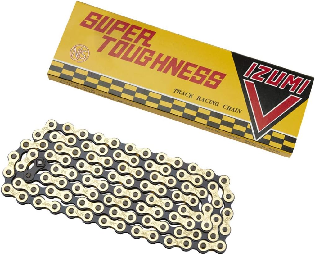 Izumi V Super Tough Chain 1/8 x 1/2 (106 Links) Gold/Black