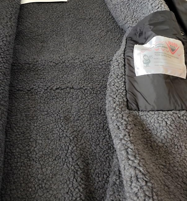 Amazon | [ブルコ] ボア コーチジャケット アウター ブラック 黒 NYLON  