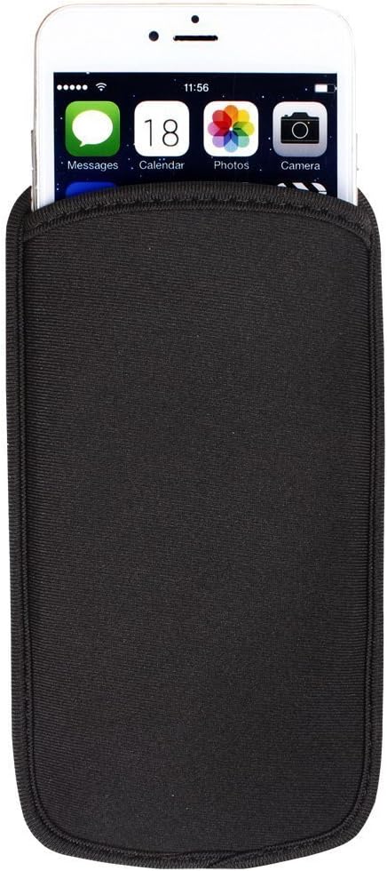 Soft Neoprene Shock Absorbing Proof Pouch Cell Phone Sleeve Case for Google Pixel 9 8 7a 6a 5 4a Samsung Galaxy S25 S24 S23 S22 A01 S10e iPhone 16e 15 14 13 Pro 13 Mini iPhone 12 Pro 12 Mini X XS