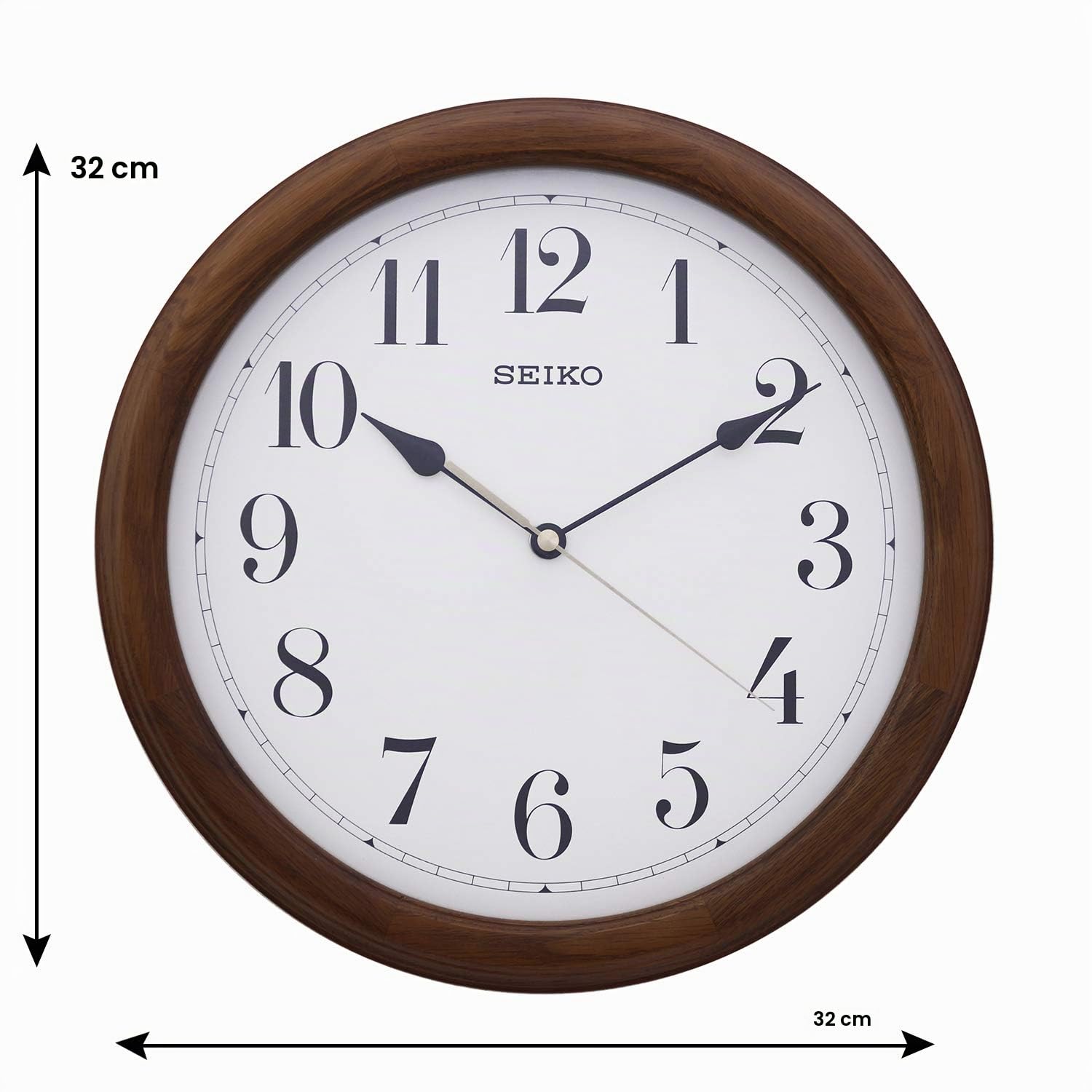 Reloj de pared de madera Seiko QXA153B
