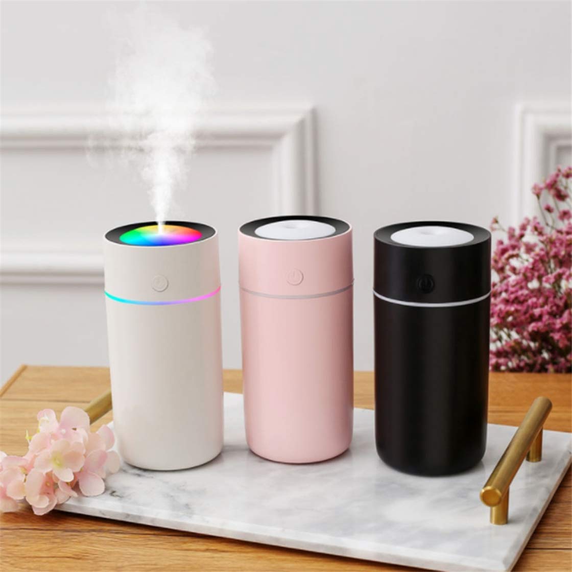 Luce Notturna Oniissy Umidificatore USB Portatile - Nebbia Fredda Con Luci Colorate Per Casa E Ufficio Aria Umida Ufficio - Foto 5