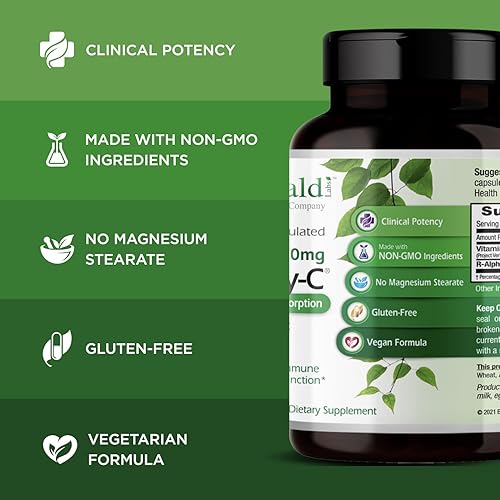 Miniatura 4 de Emerald Labs PureWay C 500 mg + ácido lipoico R-alfa – Apoya la respuesta saludable del sistema inmunológico y el apoyo óptimo de la función