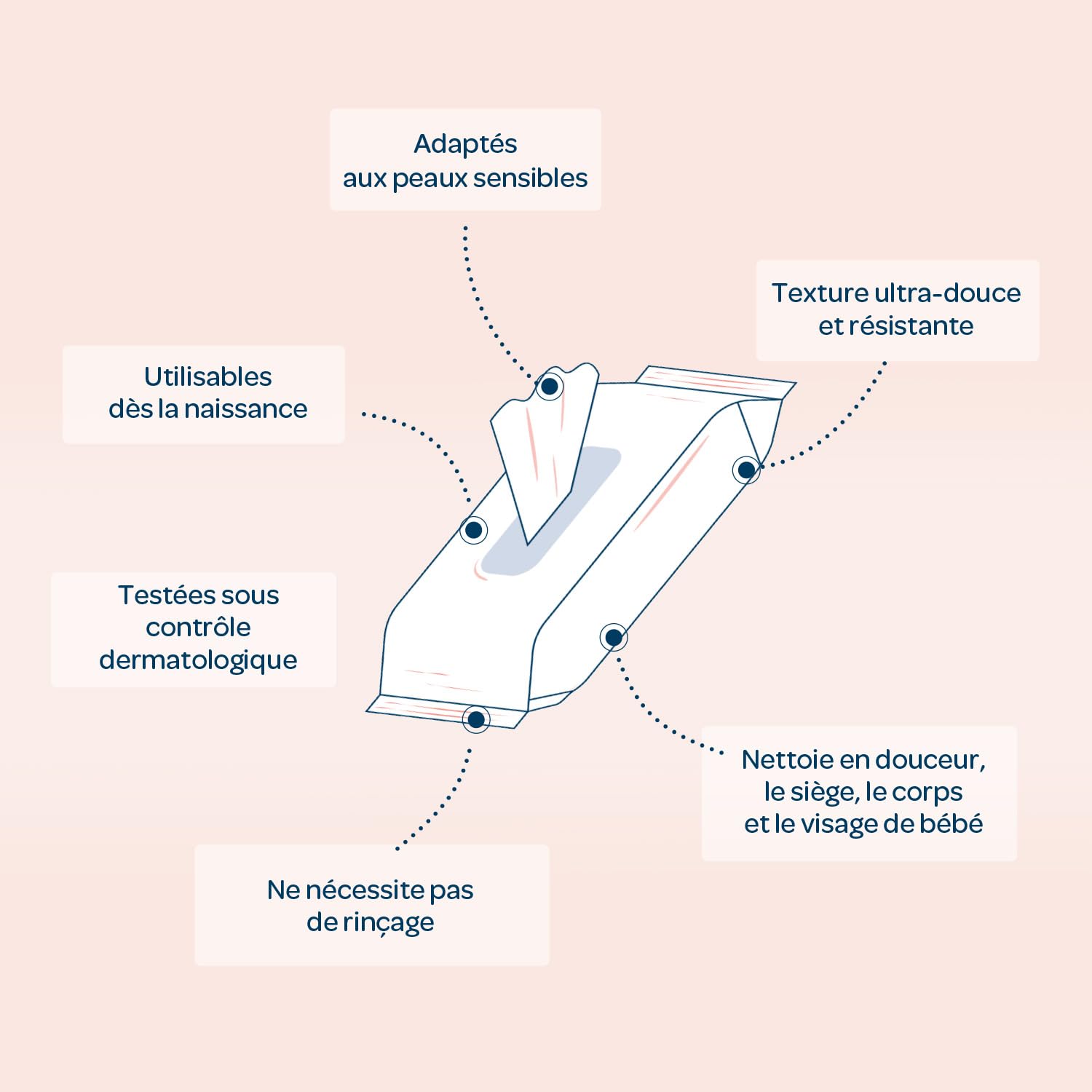BIOLANE – Lingette à l'eau Pocket BIO – 15 Lingettes Naturelles Composées à 99% d’Eau pour tout le Corps de votre bébé – Utilisables dès la Naissance – Peaux Sensibles – Format Pratique